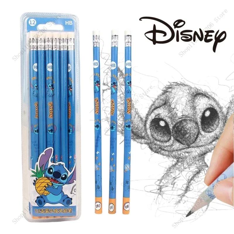12Pcs Disney Stitch Pencils Round Rod Cute Students Cartoon Girls Boys School Pens Office School Supplies Educational Pencils
12Pcs Disney Stitch Pencils Round Rod Cute Students Cartoon Girls Boys School Pens Office School Supplies Educational Pencils