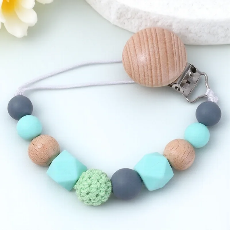 Держатель для детской соски, цепочка для прорезывания зубов, мягкая силиконовая противоскользящая молярная игрушка для ухода за новорожденными и кормлением 
Держатель для детской соски, цепочка для прорезывания зубов, мягкая силиконовая противоскользящая молярная игрушка для ухода за новорожденными и кормлением