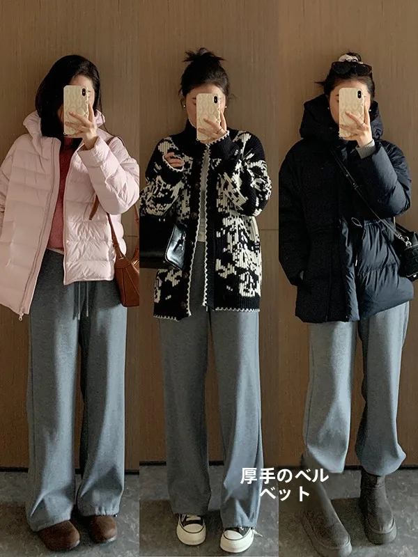 Thickened Acetate Wool Fleece Lined Casual Pants High Waist Straight Leg Pants Korean Style Autumn Winter Ladies Trousers
Thickened Acetate Wool Fleece Lined Casual Pants High Waist Straight Leg Pants Korean Style Autumn Winter Ladies Trousers