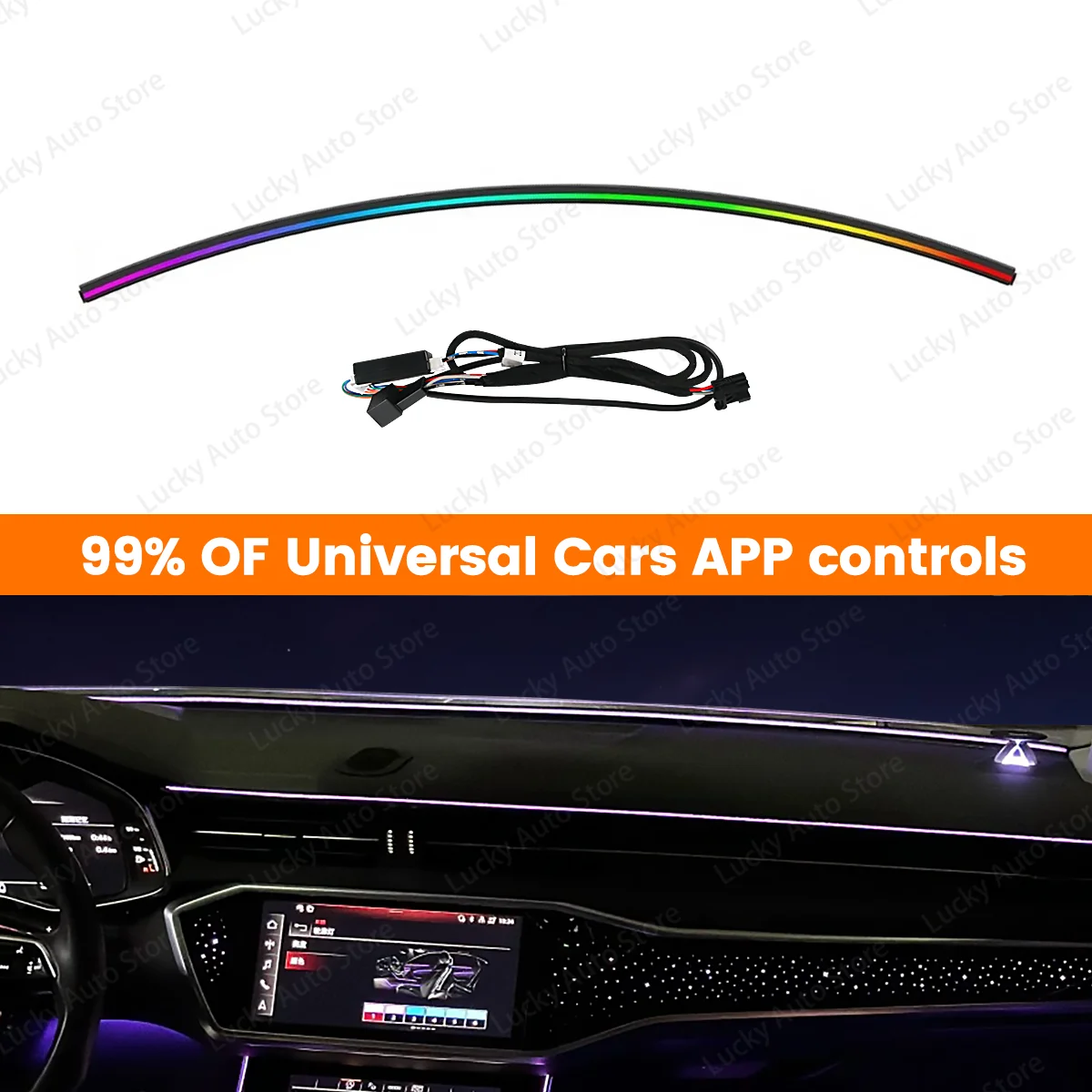 Светодиодная системная атмосферная лампа управления экраном, декоративная лампа для Audi A4 A5 Q5 B5 A6 A7 C8, светодиодная лента окружающего освещения, 32 цвета автомобиля 
Светодиодная системная атмосферная лампа управления экраном, декоративная лампа для Audi A4 A5 Q5 B5 A6 A7 C8, светодиодная лента окружающего освещения, 32 цвета автомобиля