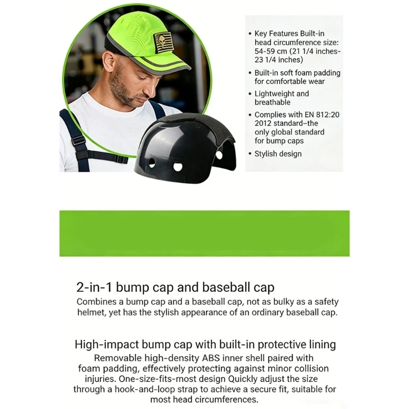 Comfortable ABS Impact Resistant Baseball Hat For Cycling And Outdoor Sports
Comfortable ABS Impact Resistant Baseball Hat For Cycling And Outdoor Sports