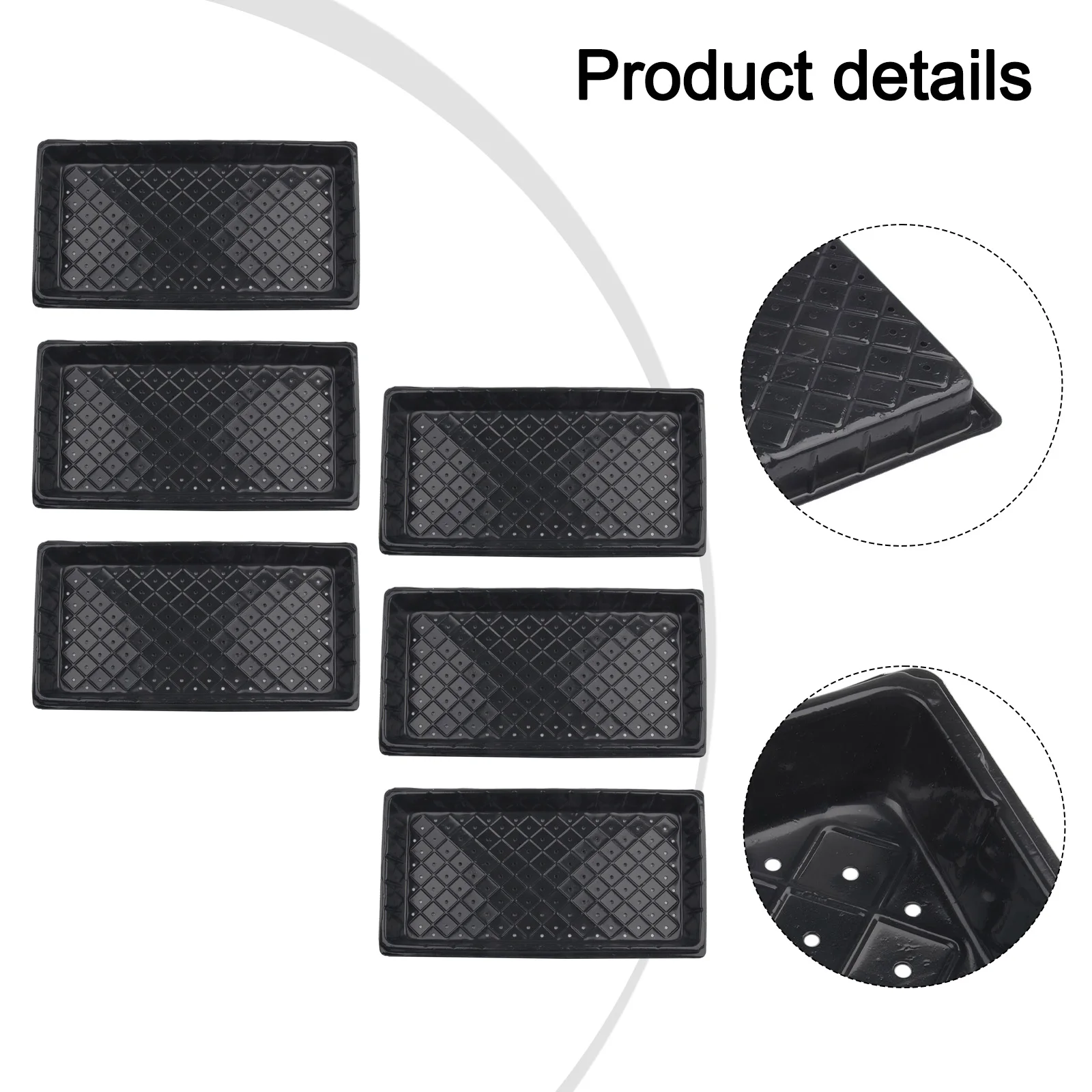 6 Pcs Cells S-eedling Starter Tray Extra Strength S-eed Germination Plant Flower Pots Nursery Grow Box Propagation For Gardening
6 Pcs Cells S-eedling Starter Tray Extra Strength S-eed Germination Plant Flower Pots Nursery Grow Box Propagation For Gardening