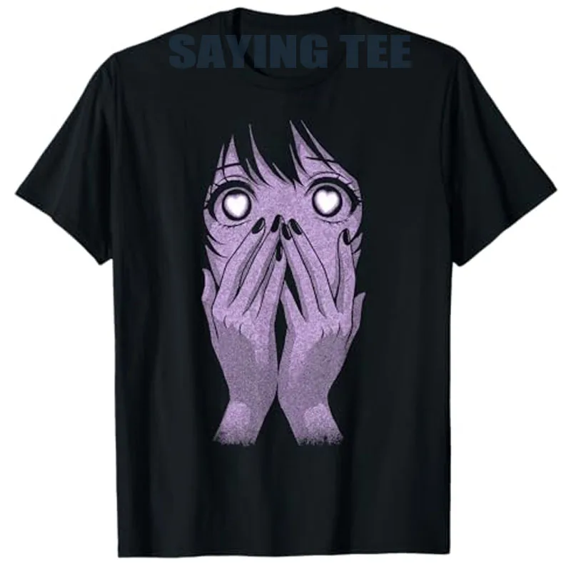 Anime Eyes Girl Hearts Manga Otaku Grunge Goth Alt Aesthetic T-Shirt 90s Fashion Streetwear Clothes Harajuku, Osaka Saying Tee
Anime Eyes Girl Hearts Manga Otaku Grunge Goth Alt Aesthetic T-Shirt 90s Fashion Streetwear Clothes Harajuku, Osaka Saying Tee