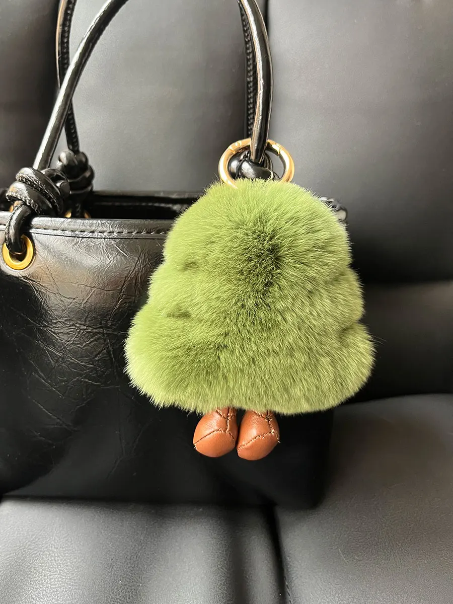 Cute Real Rabbit Fur Christmas Tree Plush Keychain Car Pendant Bag Charm Furry Xmas Ornament Creative Birthday Gift for Women
Cute Real Rabbit Fur Christmas Tree Plush Keychain Car Pendant Bag Charm Furry Xmas Ornament Creative Birthday Gift for Women