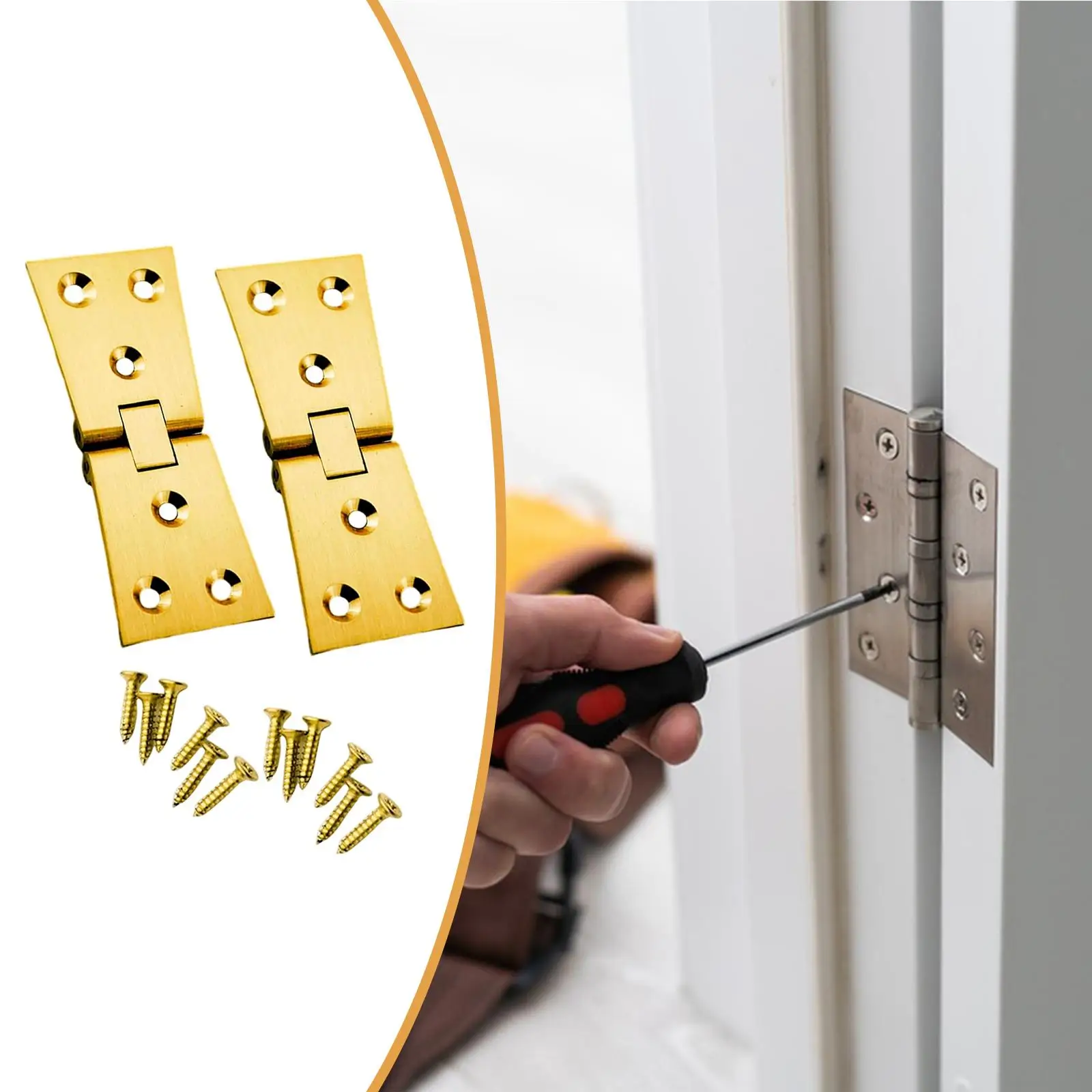 Flip Top Hinges Brass Replacement Sturdy Structure Easy to Install Edge Hinges
Flip Top Hinges Brass Replacement Sturdy Structure Easy to Install Edge Hinges