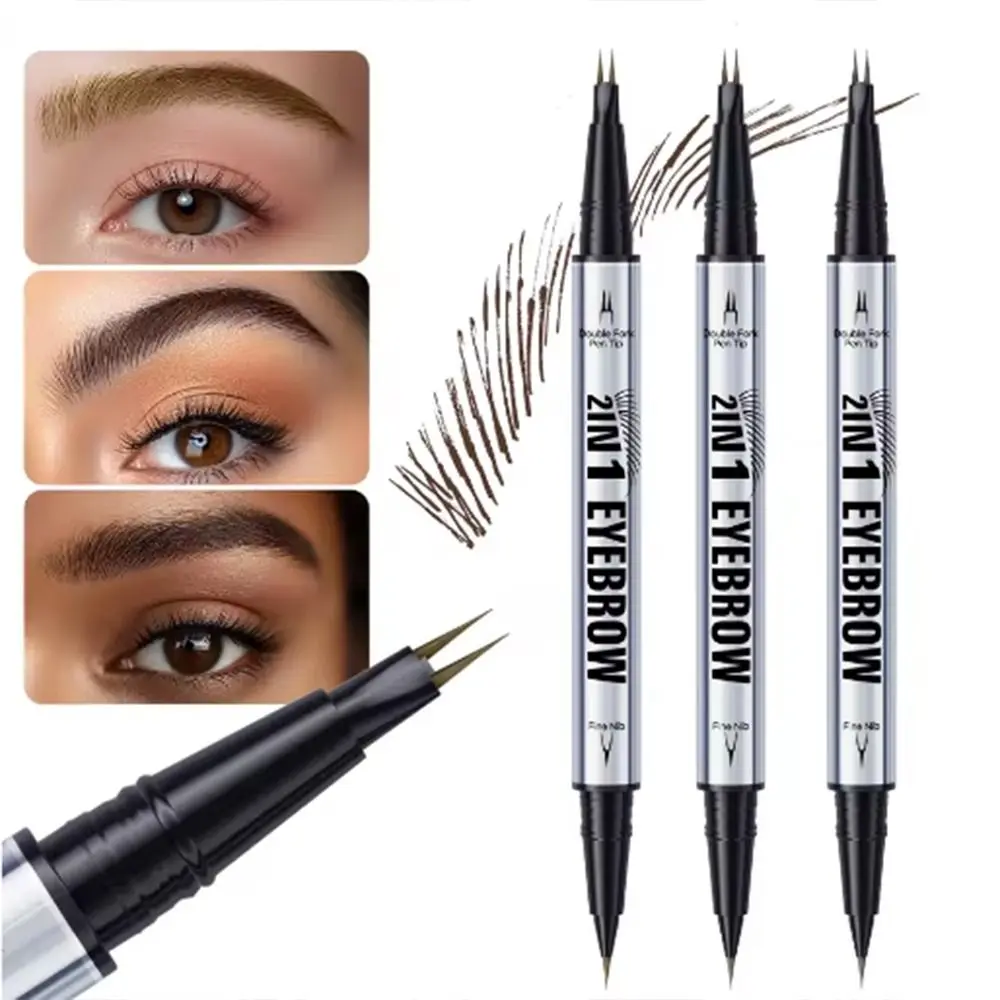 Precise Brush Tip Two-pronged Eyebrow Pencil 0.01mm Ultra Thin Head Quick Dry Two-in-one Liquid Eyebrow Sweat-Proof Waterproof
Precise Brush Tip Two-pronged Eyebrow Pencil 0.01mm Ultra Thin Head Quick Dry Two-in-one Liquid Eyebrow Sweat-Proof Waterproof