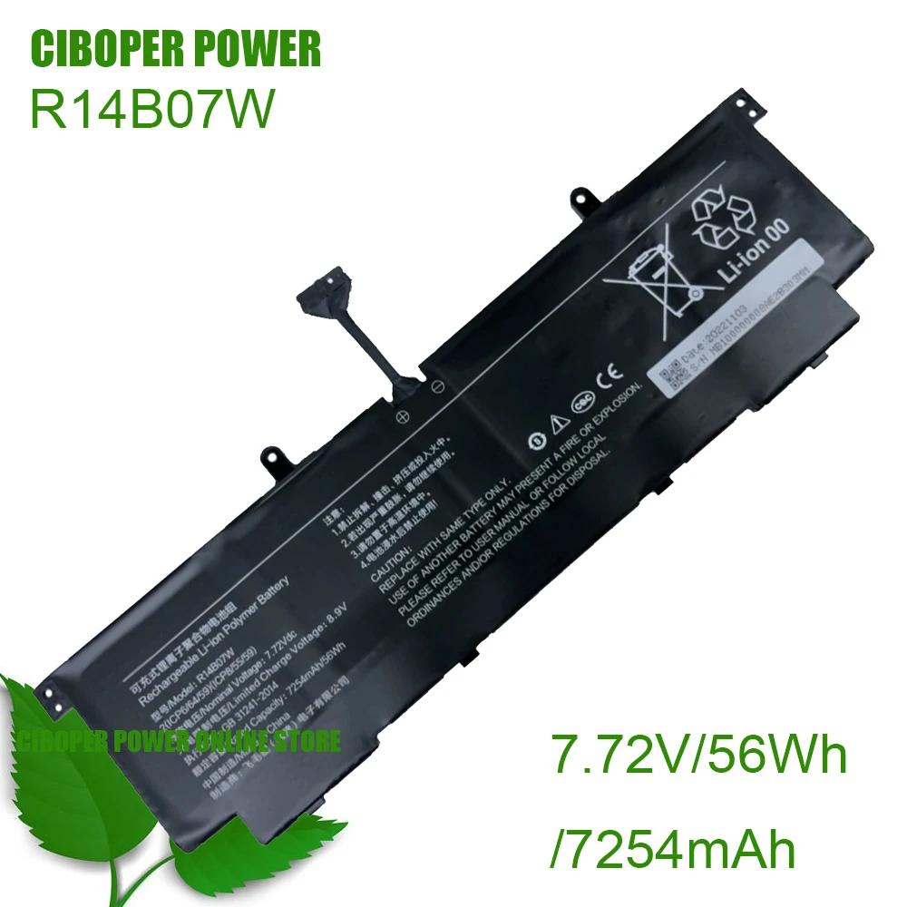 CP Laptop Battery R14B07W 7.72V/ 56Wh/7254mAh For Book Pro 14 2022 Series Replacement Battery
CP Laptop Battery R14B07W 7.72V/ 56Wh/7254mAh For Book Pro 14 2022 Series Replacement Battery