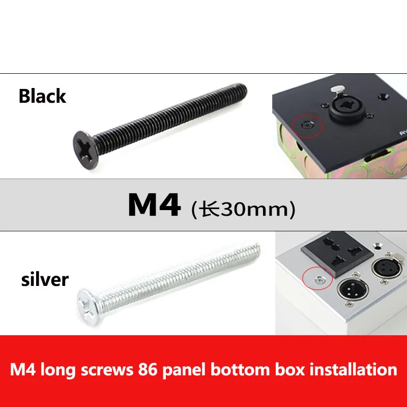 20-100pcs M3 M4 Flat Head Screw 4mm Module Panel Box Exposed And Concealed For Audio And Video 86 Panel Installation
20-100pcs M3 M4 Flat Head Screw 4mm Module Panel Box Exposed And Concealed For Audio And Video 86 Panel Installation