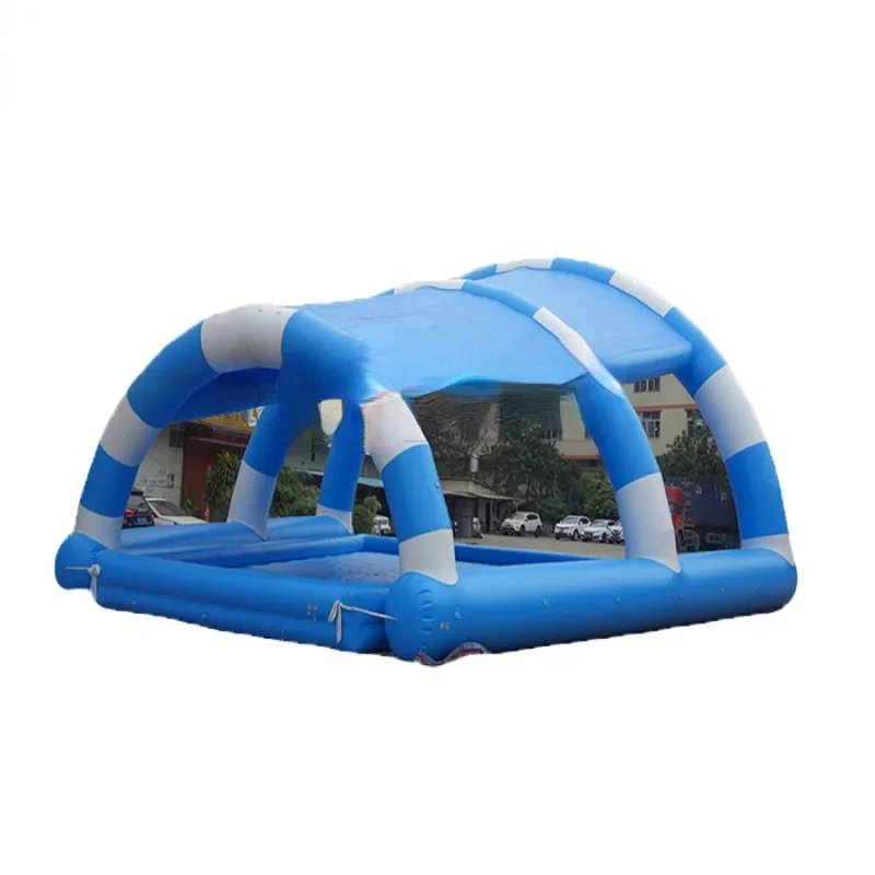 0.6-0 9mm Tarpaulin PVC Factory Price Inflatable Ground Pool Fun Water Park Pool with Sun Tent
0.6-0 9mm Tarpaulin PVC Factory Price Inflatable Ground Pool Fun Water Park Pool with Sun Tent
