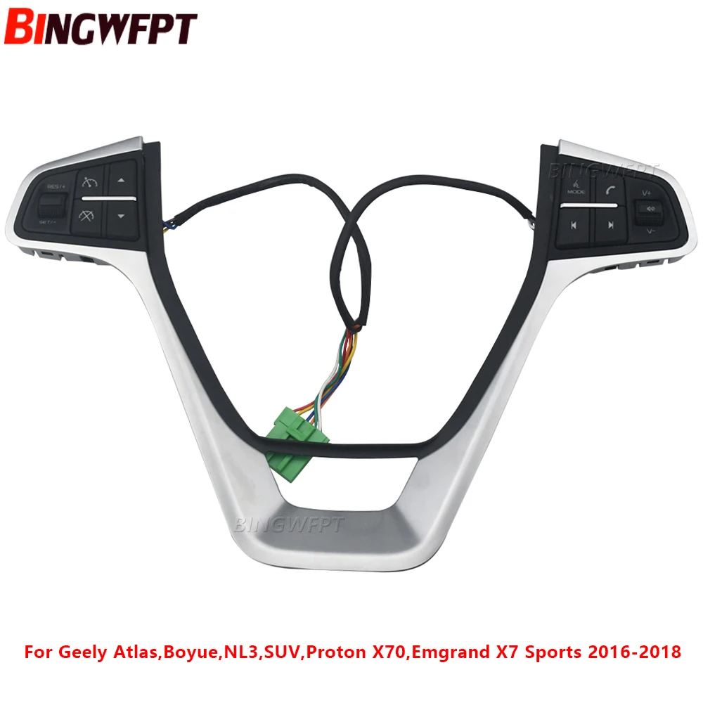 Multi-function Steering Wheel Switch Audio Cruise Button For Geely Atlas,Boyue,NL3,SUV,Proton X70,Emgrand X7 Sports 2016-2018
Multi-function Steering Wheel Switch Audio Cruise Button For Geely Atlas,Boyue,NL3,SUV,Proton X70,Emgrand X7 Sports 2016-2018