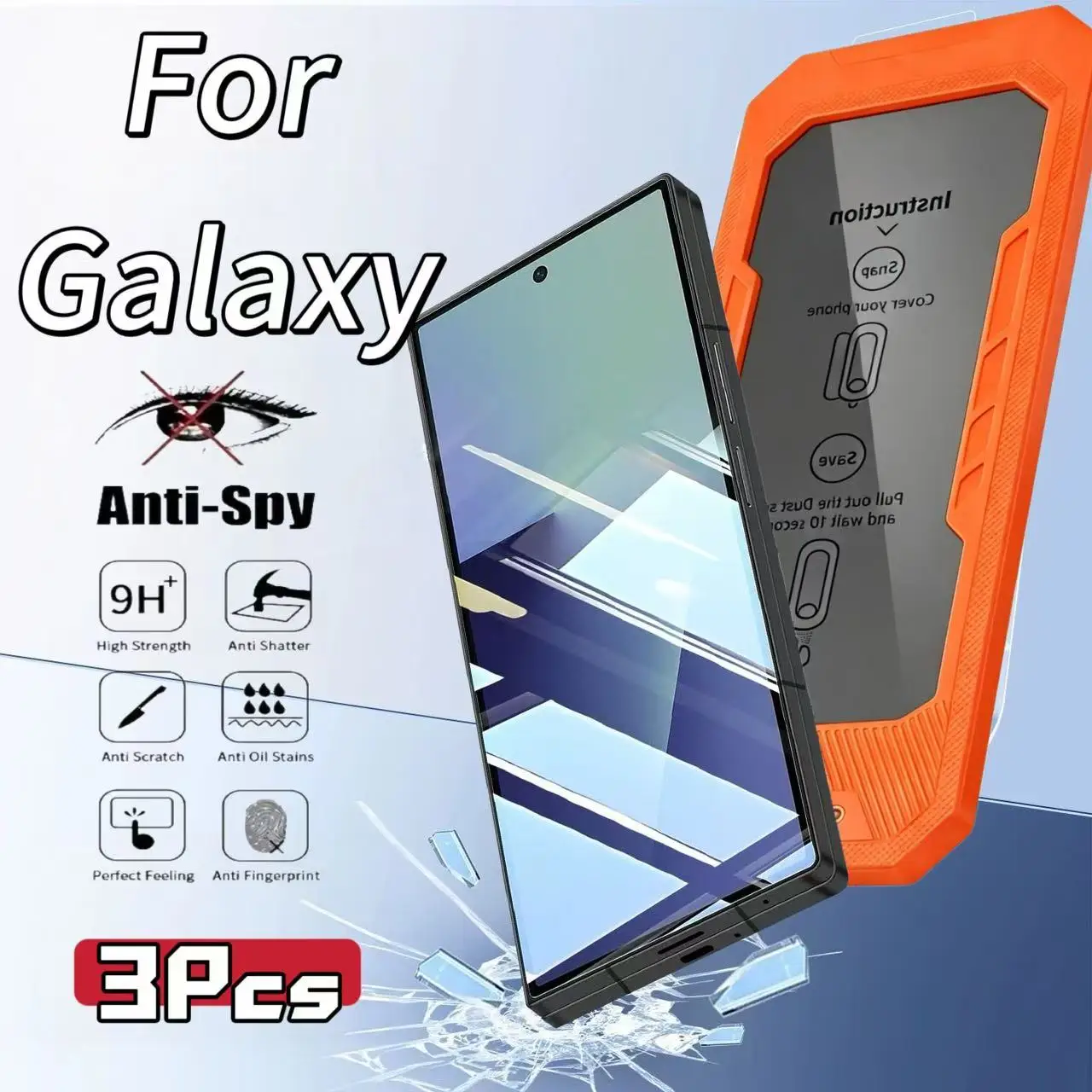 Privacy Screen Protector for Galaxy S26 S25 S24 Series S25 Edge, 9H Hardness, Bubble-Free, Dust-Proof, Shockproof, 3-Pack
Privacy Screen Protector for Galaxy S26 S25 S24 Series S25 Edge, 9H Hardness, Bubble-Free, Dust-Proof, Shockproof, 3-Pack