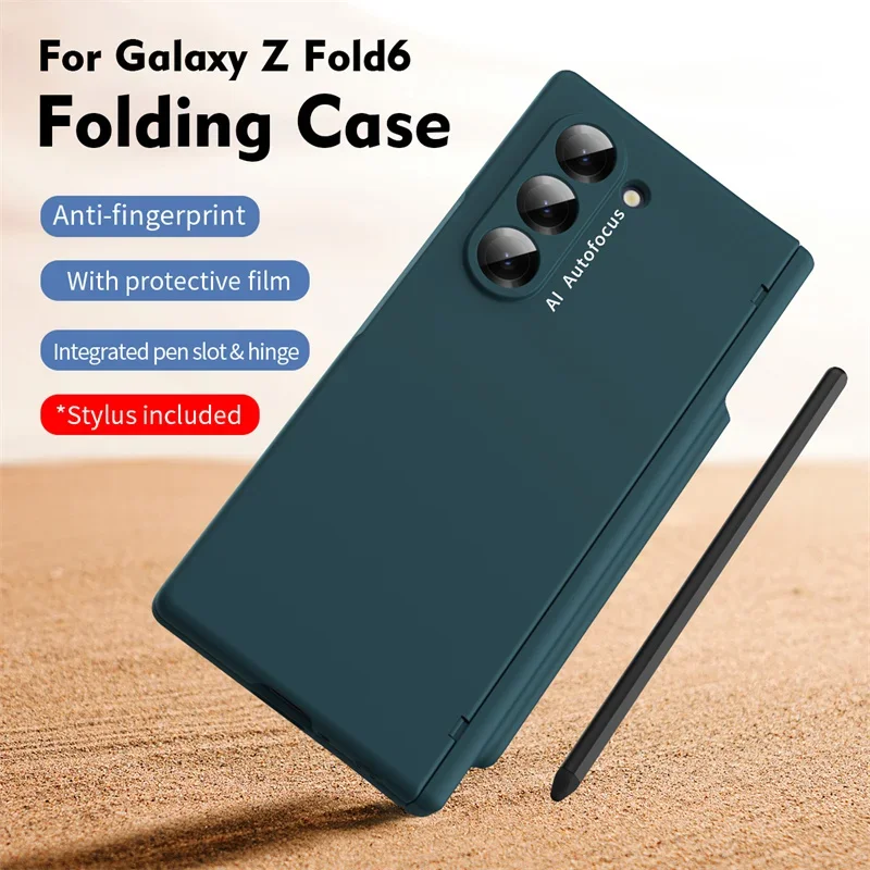 Fold Edition Hinge Phone Case with Pen for Samsung Galaxy Z Fold 6 5 4 3 5G with Front Screen Protector Glass Pen Slot Cover
Fold Edition Hinge Phone Case with Pen for Samsung Galaxy Z Fold 6 5 4 3 5G with Front Screen Protector Glass Pen Slot Cover