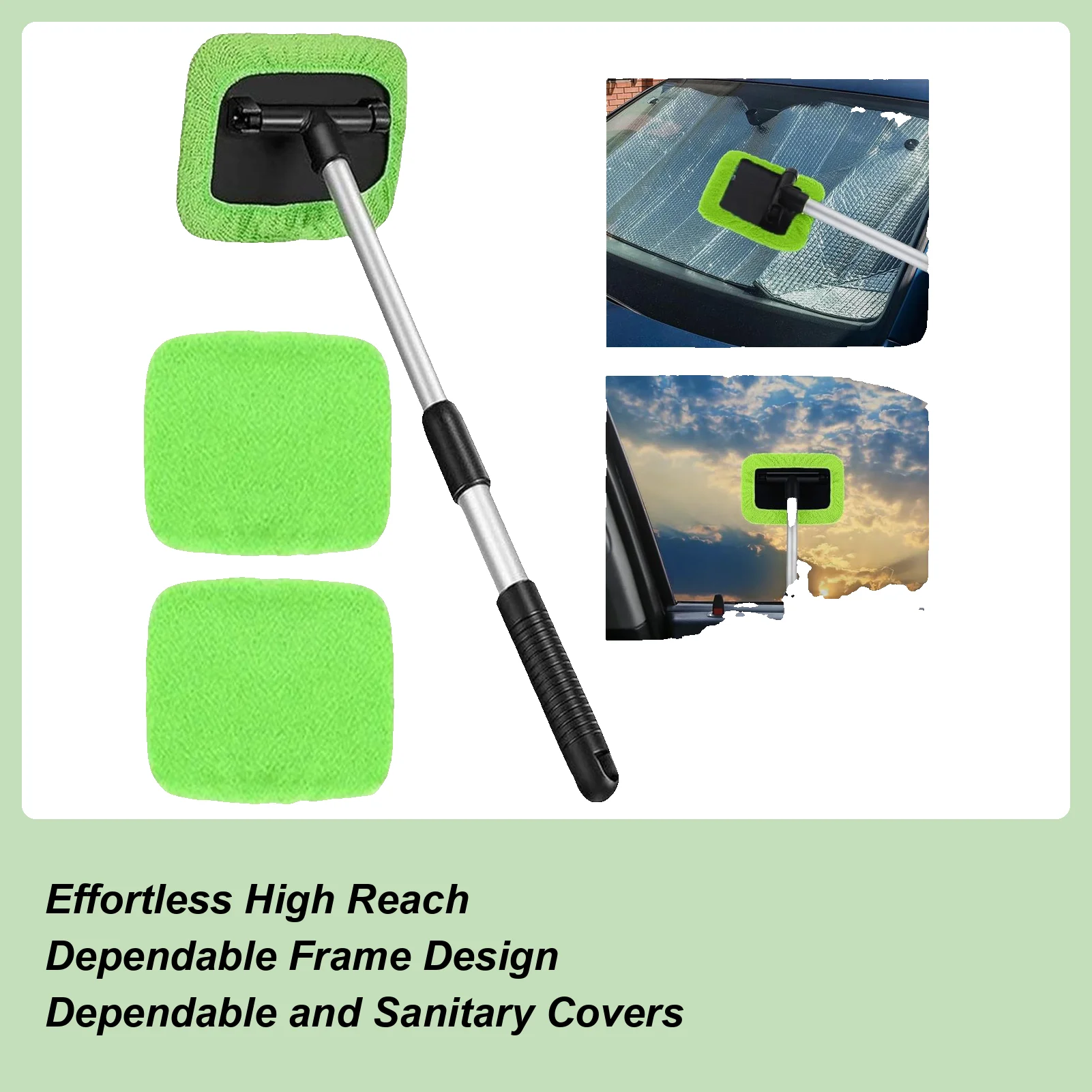 Щетка для чистки лобового стекла автомобиля, вращающаяся на 180 градусов головка, телескопическая штанга из ультратонкого волокна, инструмент для чистки лобового стекла
Щетка для чистки лобового стекла автомобиля, вращающаяся на 180 градусов головка, телескопическая штанга из ультратонкого волокна, инструмент для чистки лобового стекла