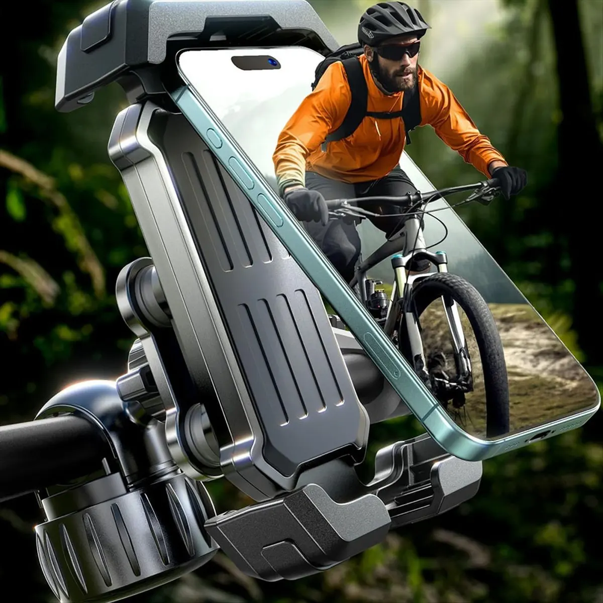 AB31 Bike Phone Holder, Anti-Vibration Motorcycle Phone Mount, Bicycle Handlebar Phone Mount, Scooter Ebike Bike Accessories
AB31 Bike Phone Holder, Anti-Vibration Motorcycle Phone Mount, Bicycle Handlebar Phone Mount, Scooter Ebike Bike Accessories