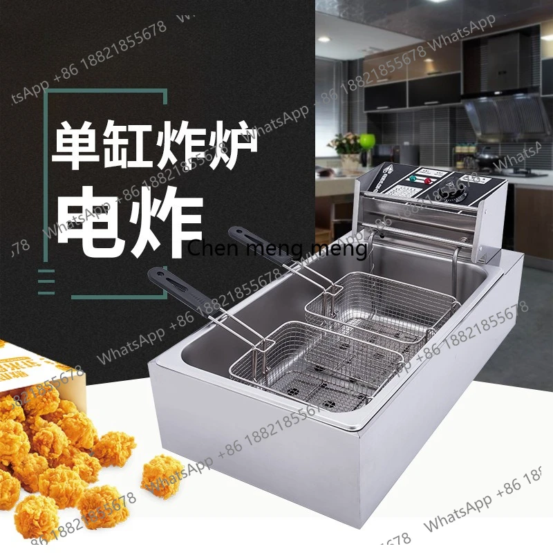Электрическая фритюрница, 12-литровая фритюрница, одноцилиндровая электрическая фритюрница с двойным экраном, специальная машина для картофеля фри
Электрическая фритюрница, 12-литровая фритюрница, одноцилиндровая электрическая фритюрница с двойным экраном, специальная машина для картофеля фри