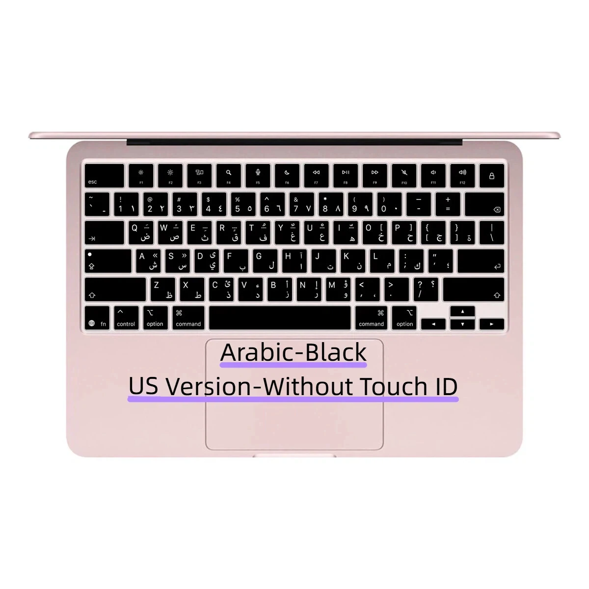 Multi-language US Layout Keyboard Cover for MacBook Neo 13" A18 Pro 2026 A3404 Without Touch ID Black Arabic Russian Korean Thai
Multi-language US Layout Keyboard Cover for MacBook Neo 13" A18 Pro 2026 A3404 Without Touch ID Black Arabic Russian Korean Thai