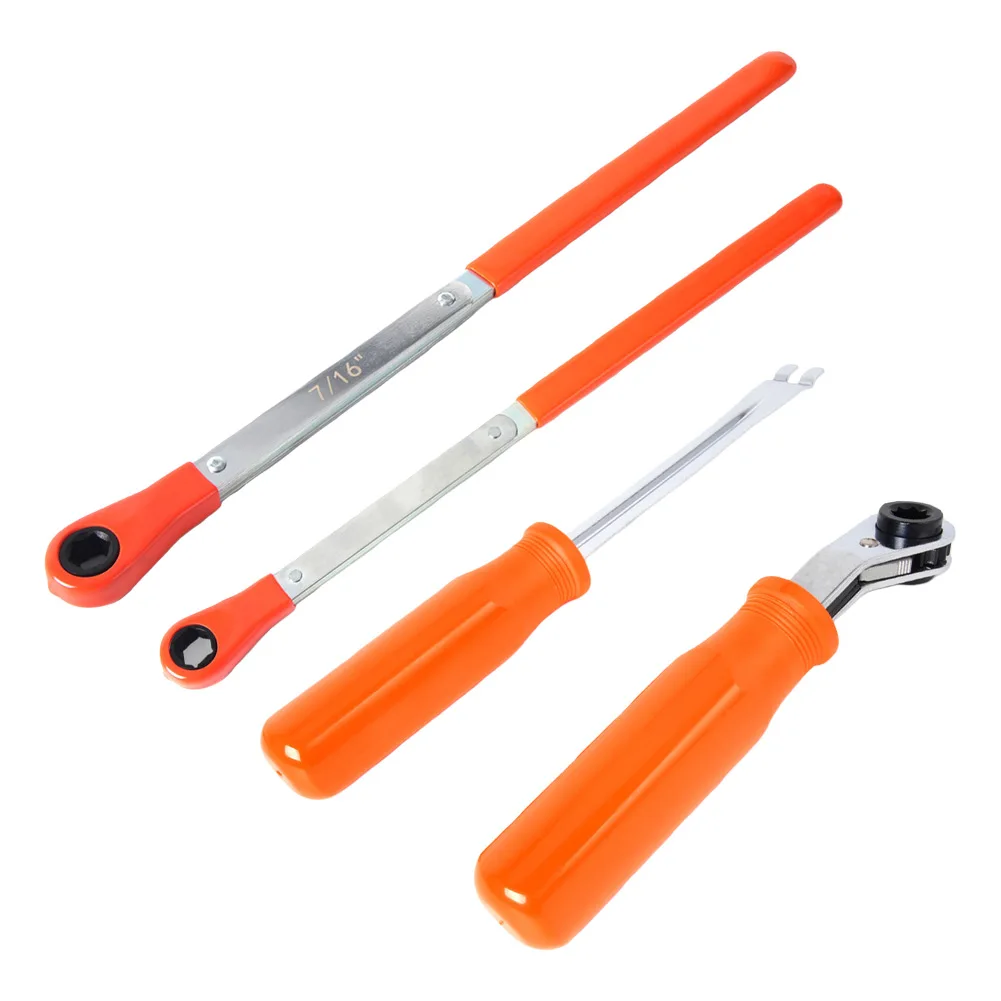 Automatic Slack Adjuster Release Tool Kit 4Pcs with For 516inch 716inch 916inch Wrenches for Truck Brake Maintenance
Automatic Slack Adjuster Release Tool Kit 4Pcs with For 516inch 716inch 916inch Wrenches for Truck Brake Maintenance