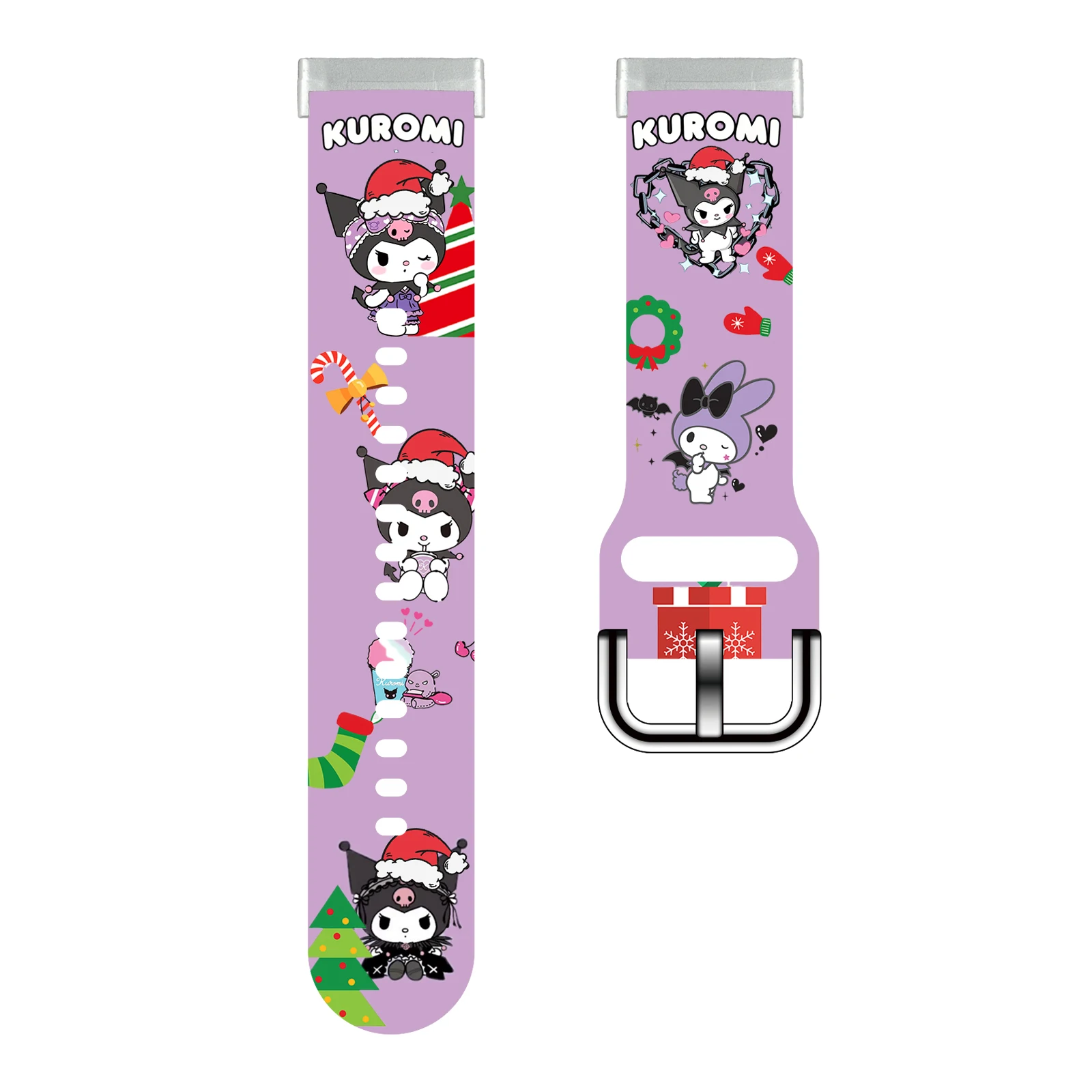 SANRIO Series Kuromi Print Watch Band for Fitbit Sense 2/1 Watchband Replaceable Bracelet for Versa 3/4 for Women as a Gift 
SANRIO Series Kuromi Print Watch Band for Fitbit Sense 2/1 Watchband Replaceable Bracelet for Versa 3/4 for Women as a Gift