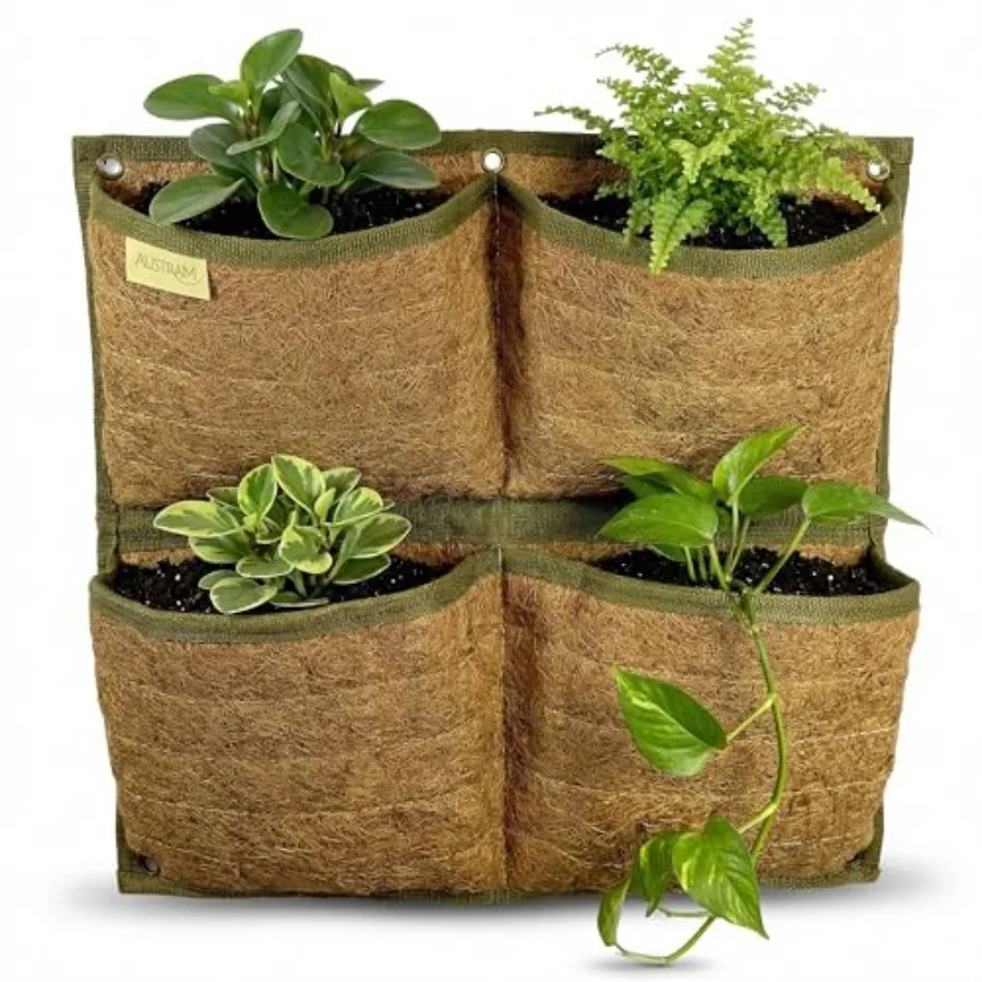 Vertical Garden Planter, 4 Pocket, Vertical Planter, wall planters for Outdoor Plants, Plant wall, Hanging planters for Indoor
Vertical Garden Planter, 4 Pocket, Vertical Planter, wall planters for Outdoor Plants, Plant wall, Hanging planters for Indoor