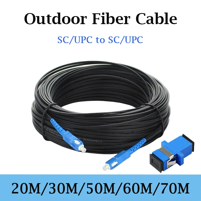 20M-80M FTTH SC/UPC-SC/UPC Outdoor Drop Fiber Optic Cable Single Mode Fiber Optic Patch Cord Cable Fiber Optic Extension Cable
20M-80M FTTH SC/UPC-SC/UPC Outdoor Drop Fiber Optic Cable Single Mode Fiber Optic Patch Cord Cable Fiber Optic Extension Cable