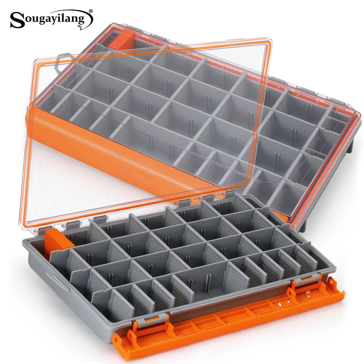 Рыболовный ящик для снастей Sougayilang с прозрачной крышкой, линейкой и разделителями, герметичный, водонепроницаемый, ударопрочный, для рыбалки на открытом воздухе
Рыболовный ящик для снастей Sougayilang с прозрачной крышкой, линейкой и разделителями, герметичный, водонепроницаемый, ударопрочный, для рыбалки на открытом воздухе