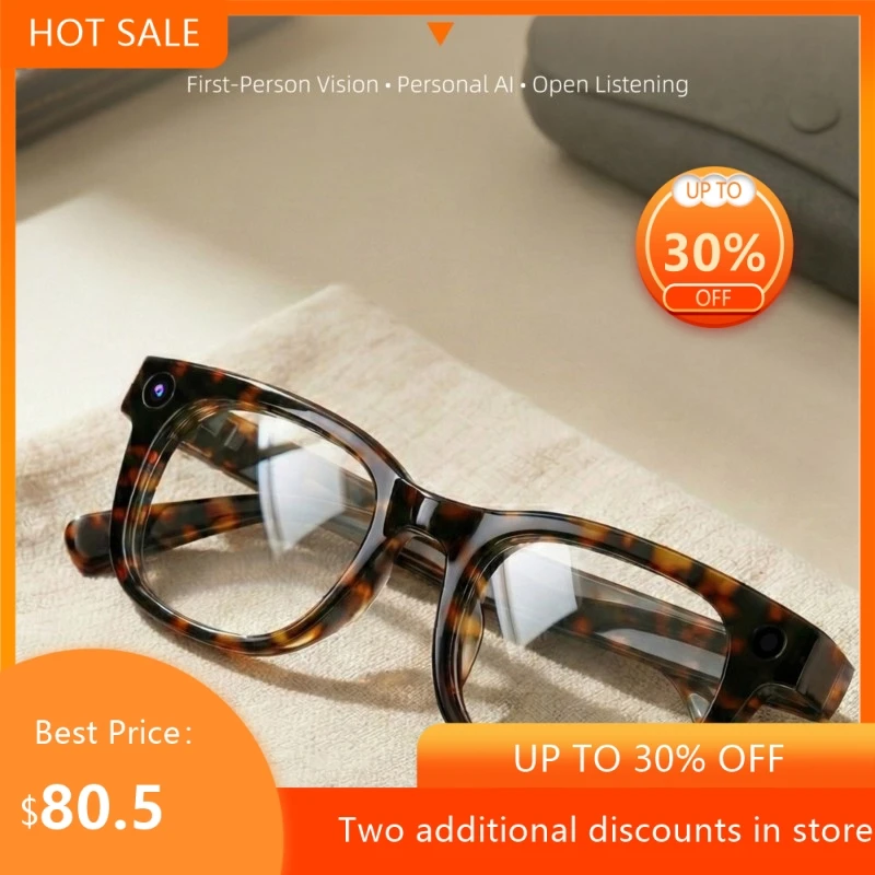 High-definition 1300W Photo And Video Recognition Glasses Live Streaming Intelligent AI Glasses Anti Shake Translation Glasses
High-definition 1300W Photo And Video Recognition Glasses Live Streaming Intelligent AI Glasses Anti Shake Translation Glasses