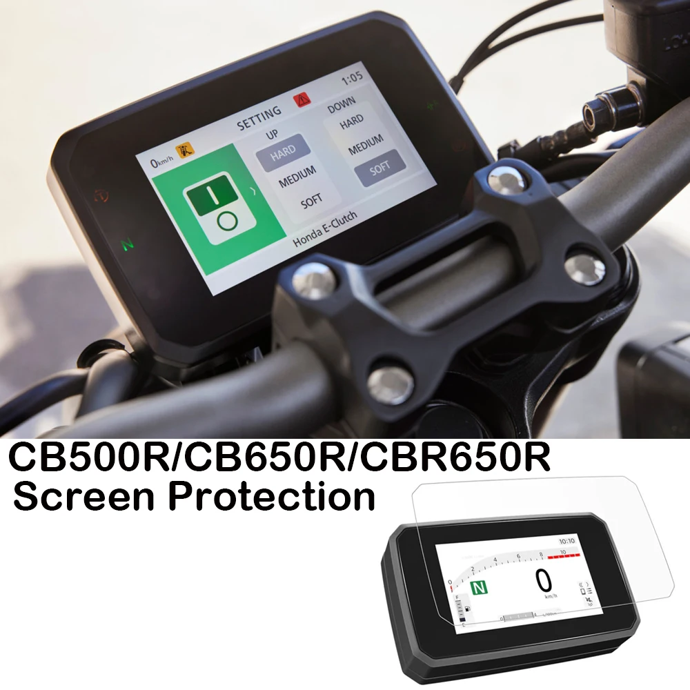 Motorcycle Screen Cluster Anti-scratch Protective Film For Honda CB500R CB650R CBR650R 2024-TPU Anti-dizziness Dashboard Film
Motorcycle Screen Cluster Anti-scratch Protective Film For Honda CB500R CB650R CBR650R 2024-TPU Anti-dizziness Dashboard Film