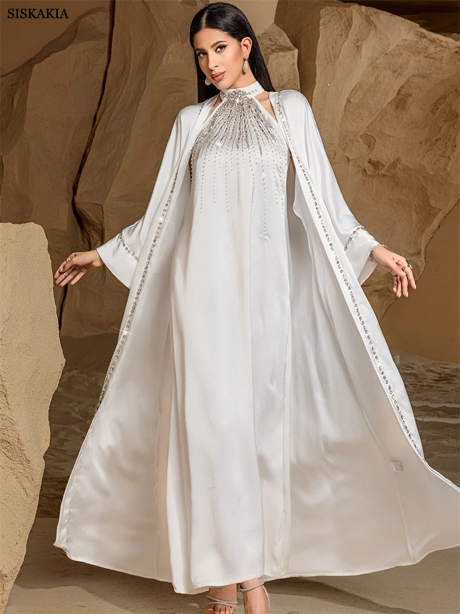 Siskakia Fashion Rhinestone Decorated Maxi Abayas Two-Piece Set Women Clothing 2025 Dresses For Women Gala
Siskakia Fashion Rhinestone Decorated Maxi Abayas Two-Piece Set Women Clothing 2025 Dresses For Women Gala