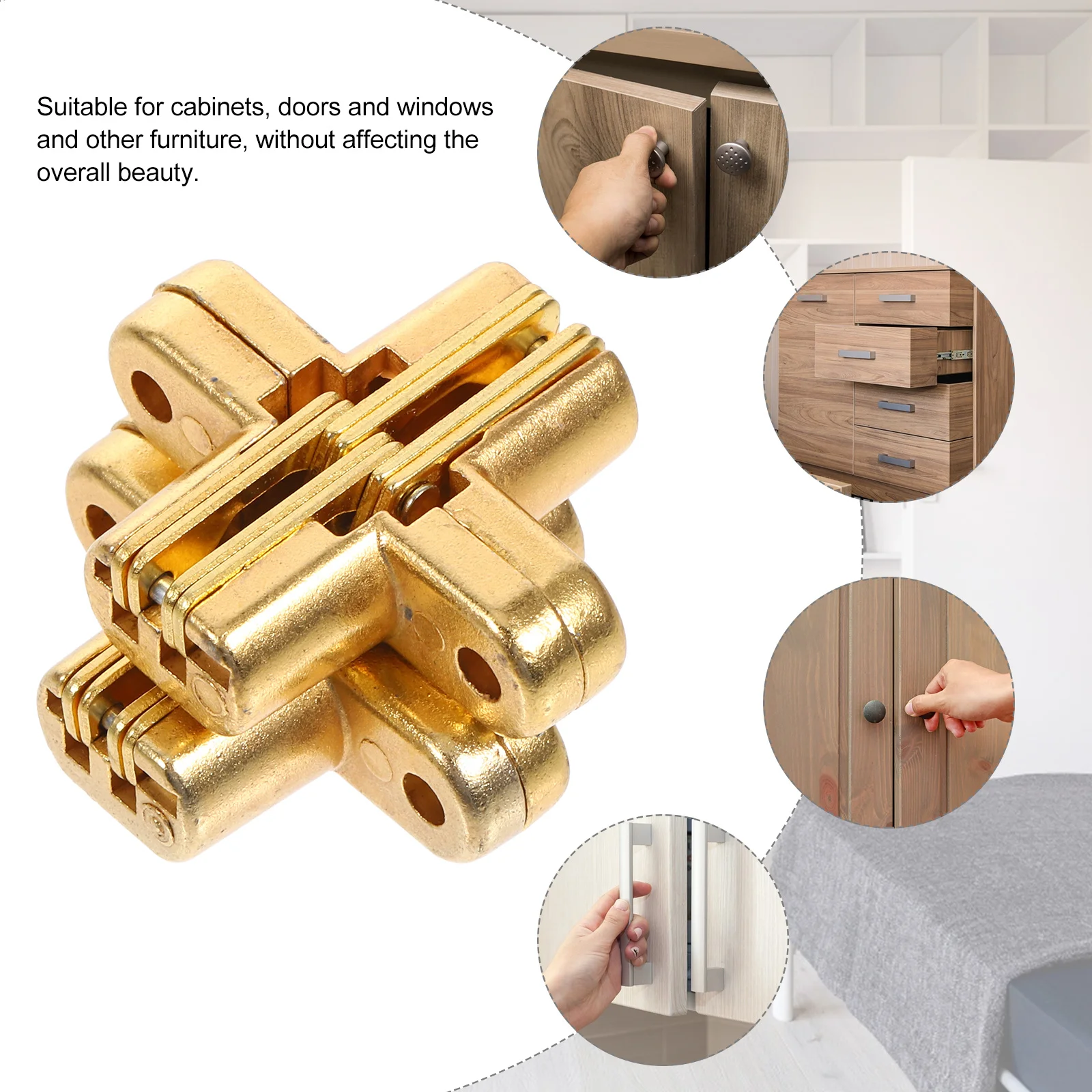 2Pcs Silent Zinc Alloy Cabinet Hinges Thickened Door Replacement Hinge Heavy Duty Hidden Gate Hinge for Barn Garage Bathroom
2Pcs Silent Zinc Alloy Cabinet Hinges Thickened Door Replacement Hinge Heavy Duty Hidden Gate Hinge for Barn Garage Bathroom