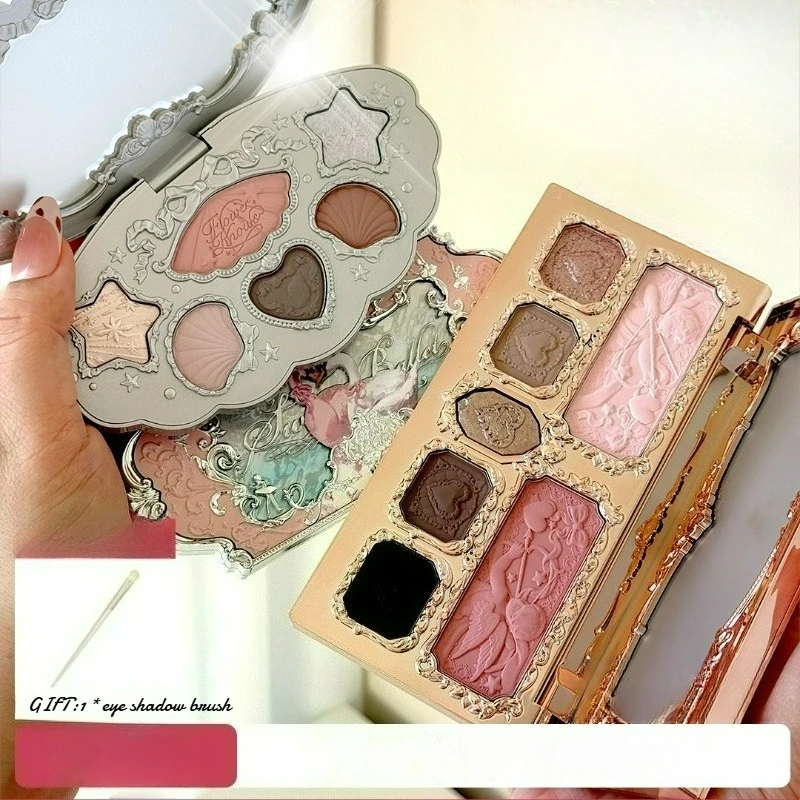 Flower Knows Matte Shimmer Chameleon Eyeshadow with Brush Glitter Relief Palette Easy To Wear Long-lasting Makeup
Flower Knows Matte Shimmer Chameleon Eyeshadow with Brush Glitter Relief Palette Easy To Wear Long-lasting Makeup