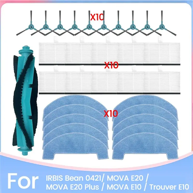 Removable For IRBIS Bean 0421 Fordreame MOVA E20 / MOVA E20 Plus / MOVA E10 / Trouver E10 Spare Parts Brush Filter Mop Cloth
Removable For IRBIS Bean 0421 Fordreame MOVA E20 / MOVA E20 Plus / MOVA E10 / Trouver E10 Spare Parts Brush Filter Mop Cloth