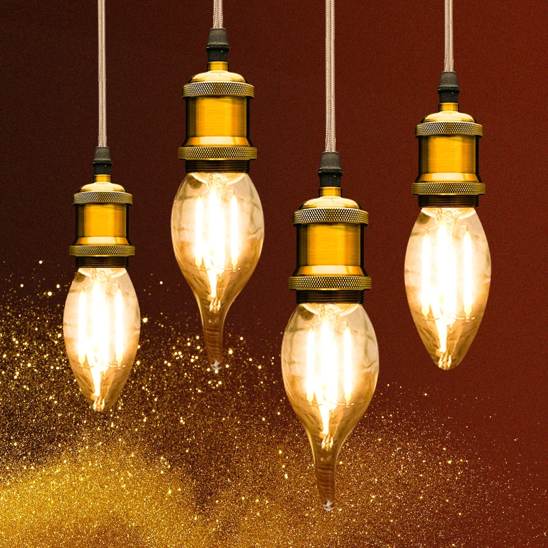 1-24pcs LED Filament Candle Light Bulb E14 220V 240V 2W 4W 6W 8WC35/C35L Vintage Edison Bulb for Chandelier Cold/Warm White
1-24pcs LED Filament Candle Light Bulb E14 220V 240V 2W 4W 6W 8WC35/C35L Vintage Edison Bulb for Chandelier Cold/Warm White