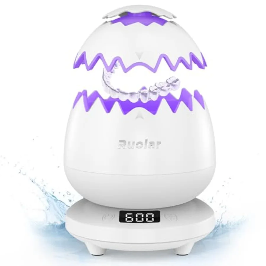 Ultrasonic Retainer Cleaner Machine for Dentures 45kHz Dental Cleaning Pod for Aligner Nightguard Braces Jewelry Watch 3 Timer
Ultrasonic Retainer Cleaner Machine for Dentures 45kHz Dental Cleaning Pod for Aligner Nightguard Braces Jewelry Watch 3 Timer