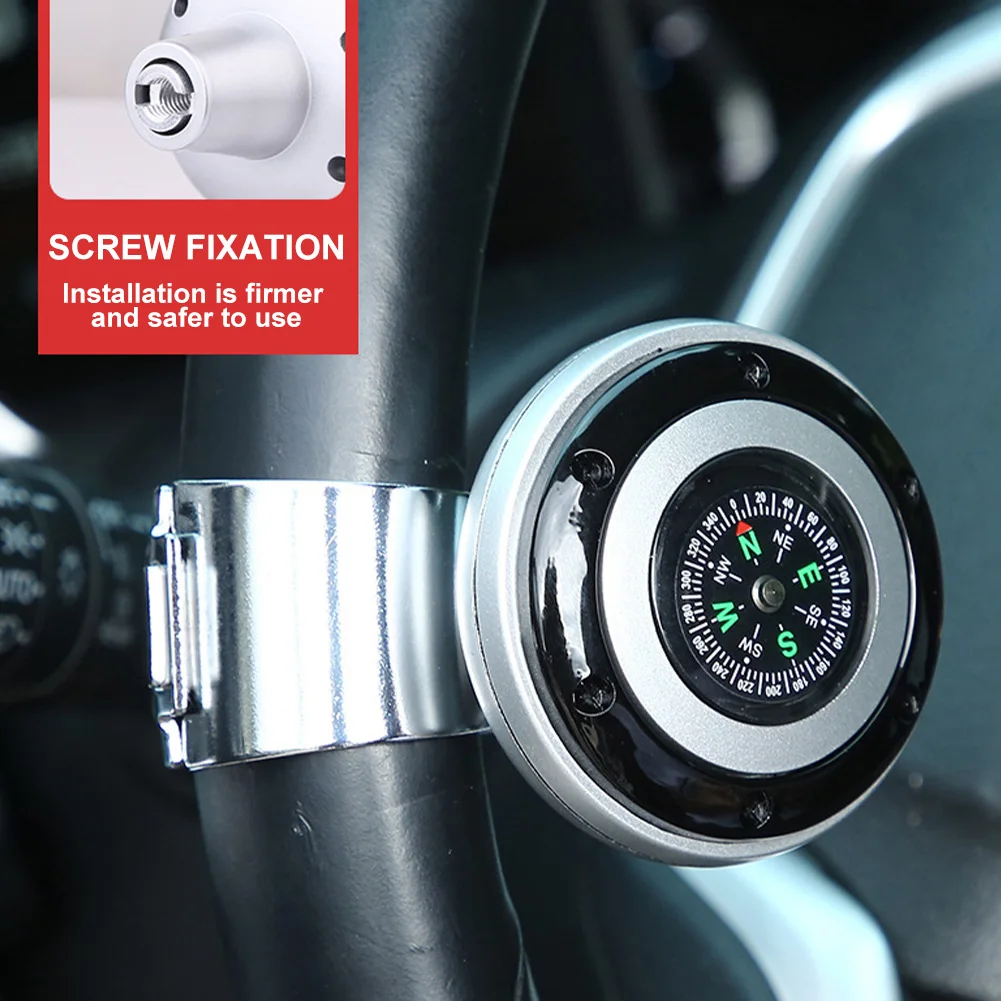 Car Steering Wheel Spinner Knob with Compass 360-degree Power Handle Ball Booster for Car Vehicle Steering Wheel Auto
Car Steering Wheel Spinner Knob with Compass 360-degree Power Handle Ball Booster for Car Vehicle Steering Wheel Auto