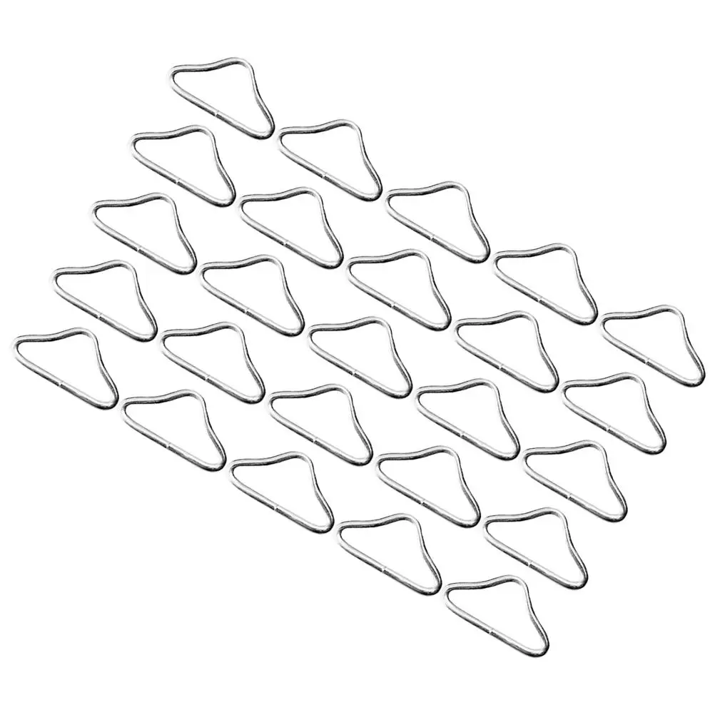 30 Pcs Trampoline Accessories Galvanized Steel Triangle Buckle Rings Replacement Parts for Kids Webbing Safe
30 Pcs Trampoline Accessories Galvanized Steel Triangle Buckle Rings Replacement Parts for Kids Webbing Safe