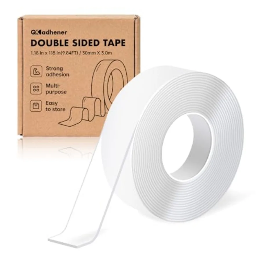Double Sided Tape Heavy Duty, Nano Double Sided Adhesive Tape, Multipurpose Clear Mounting Tape for Walls, Office Decor, Pictur
Double Sided Tape Heavy Duty, Nano Double Sided Adhesive Tape, Multipurpose Clear Mounting Tape for Walls, Office Decor, Pictur