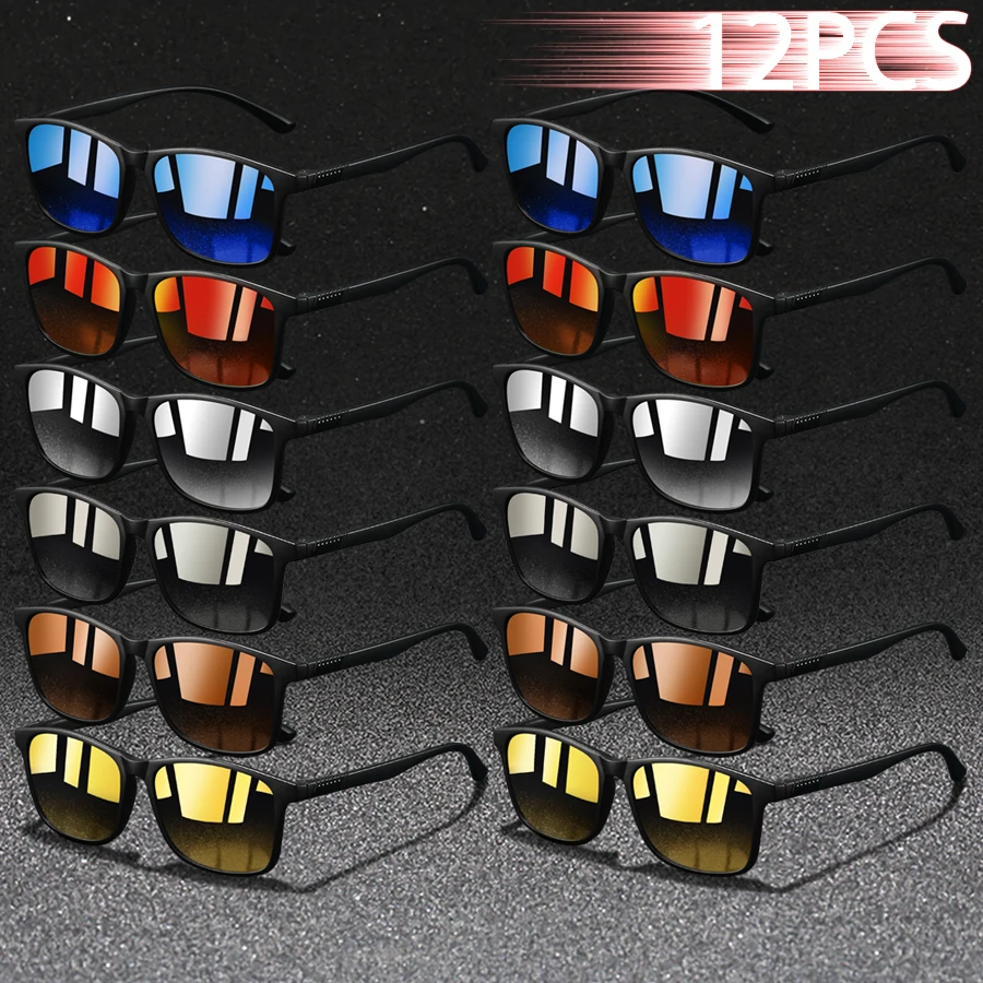 12 PCS Fashion Vintage Square Sunglasses Men WomenDriving Man Luxury Brand Designer Sun Glasses Anti-Glare Retro Eyewear UV400
12 PCS Fashion Vintage Square Sunglasses Men WomenDriving Man Luxury Brand Designer Sun Glasses Anti-Glare Retro Eyewear UV400