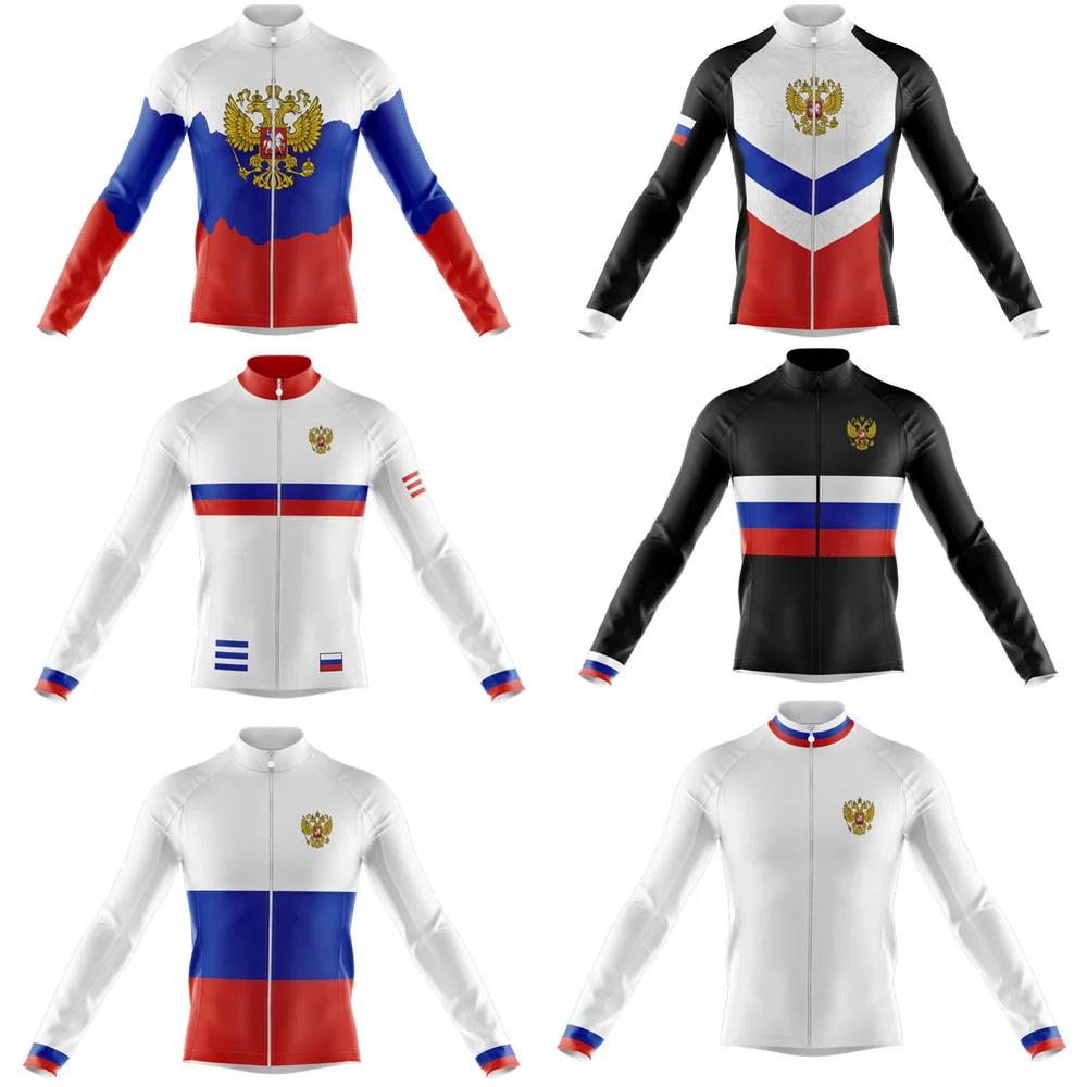 Russia Long Sleeve Cycling Jersey Men Warm Winter Fleece And No Fleece Spring Autumn Mountain Highway Bike Clothing Mtb Jersey
Russia Long Sleeve Cycling Jersey Men Warm Winter Fleece And No Fleece Spring Autumn Mountain Highway Bike Clothing Mtb Jersey