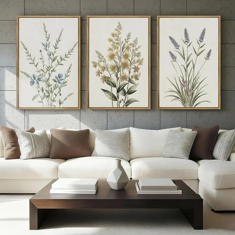 16x24 Inch Neutral Beige Floral Canvas Art Print for Living Room, Bedroom, Dining Room, or Office Set of 3
16x24 Inch Neutral Beige Floral Canvas Art Print for Living Room, Bedroom, Dining Room, or Office Set of 3