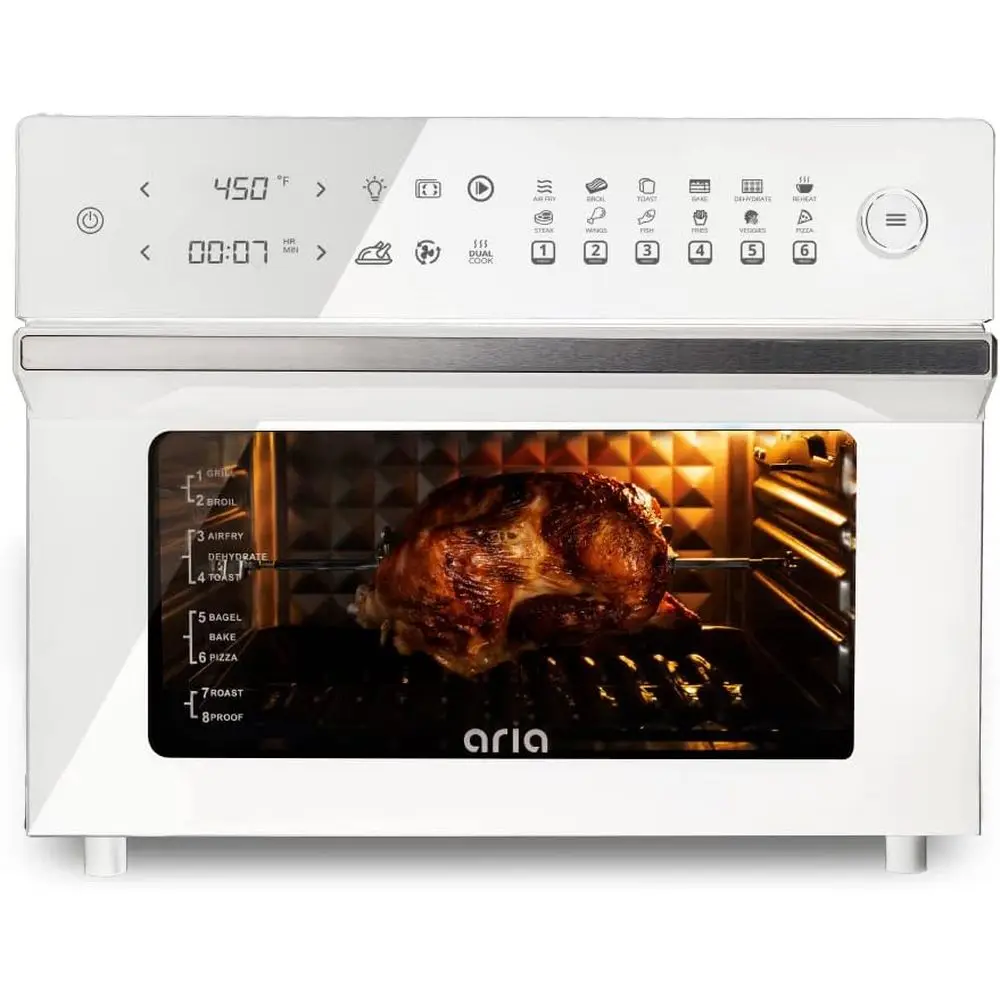 Aria Air ryers Ariawave 36Qt Air ryer Oven, White, Extra Large
Aria Air ryers Ariawave 36Qt Air ryer Oven, White, Extra Large