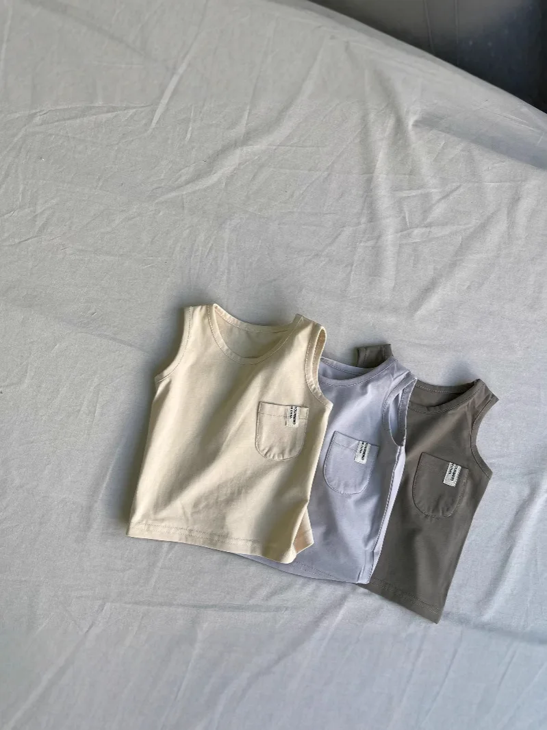 Boys Girls Solid Versatile Vest Infant Thin Casual Tops Toddler Clothes 2025 Summer New Baby Sleeveless T Shirts Cotton Loose
Boys Girls Solid Versatile Vest Infant Thin Casual Tops Toddler Clothes 2025 Summer New Baby Sleeveless T Shirts Cotton Loose