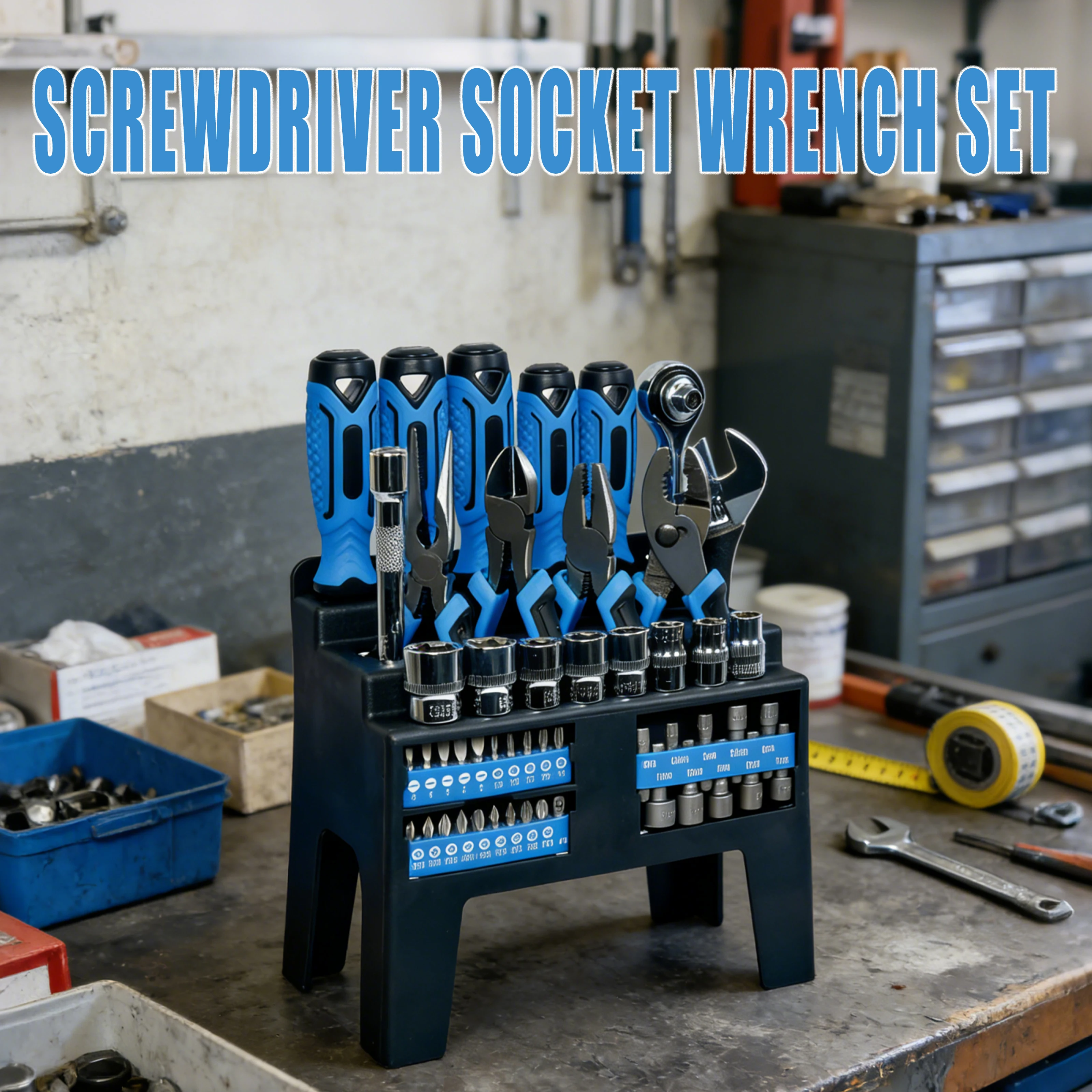 50Pcs Mechanic Tool Set Screwdrivers Wrenches Pliers Complete Hand Kit for Garage Auto Maintenance Professional Use
50Pcs Mechanic Tool Set Screwdrivers Wrenches Pliers Complete Hand Kit for Garage Auto Maintenance Professional Use