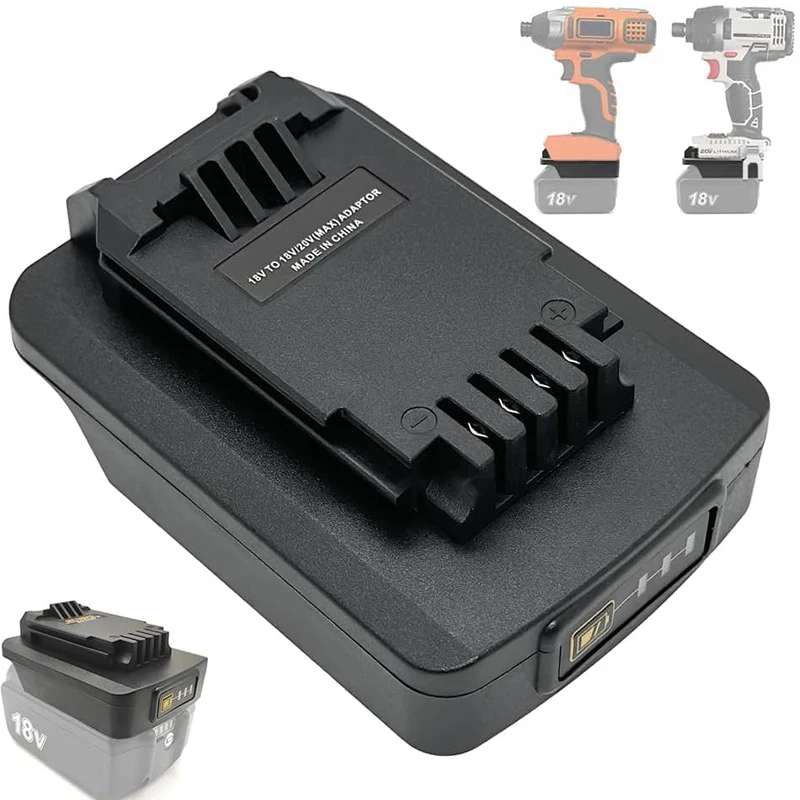 New Converter Battery Adapter For Makita 18V Lithium Battery To For Black&Decker/Porter Cable/Stanley 18V 20V Battery Tool
New Converter Battery Adapter For Makita 18V Lithium Battery To For Black&Decker/Porter Cable/Stanley 18V 20V Battery Tool