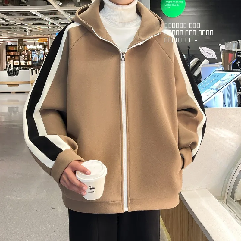 Men's Casual Woolen Jaet Vintage Color Blo Hooded Heavyweight Spring Autumn American Sle Faionable Outerwear Coat
Men's Casual Woolen Jaet Vintage Color Blo Hooded Heavyweight Spring Autumn American Sle Faionable Outerwear Coat