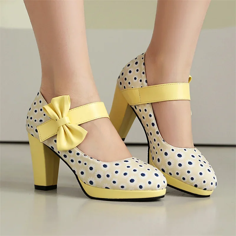 YQBTDL New Sweet Bow Pumps Polka Dot Pattern Comfortable Platform Princess Footwear 8CM High-Heel Single Shoes Girls 10 12 14 16
YQBTDL New Sweet Bow Pumps Polka Dot Pattern Comfortable Platform Princess Footwear 8CM High-Heel Single Shoes Girls 10 12 14 16
