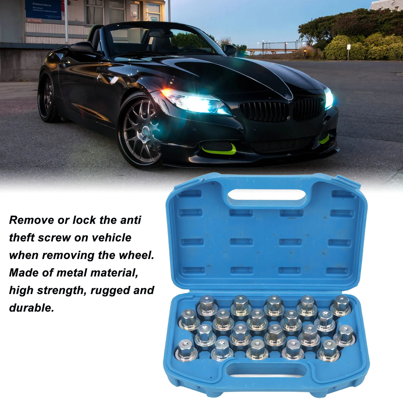 Wheel Lock Lug Nut Socket Set High Strength Stable Performance Anti Theft Lug Stud Removal Tool for Cars Anti Theft Screw Socket
Wheel Lock Lug Nut Socket Set High Strength Stable Performance Anti Theft Lug Stud Removal Tool for Cars Anti Theft Screw Socket