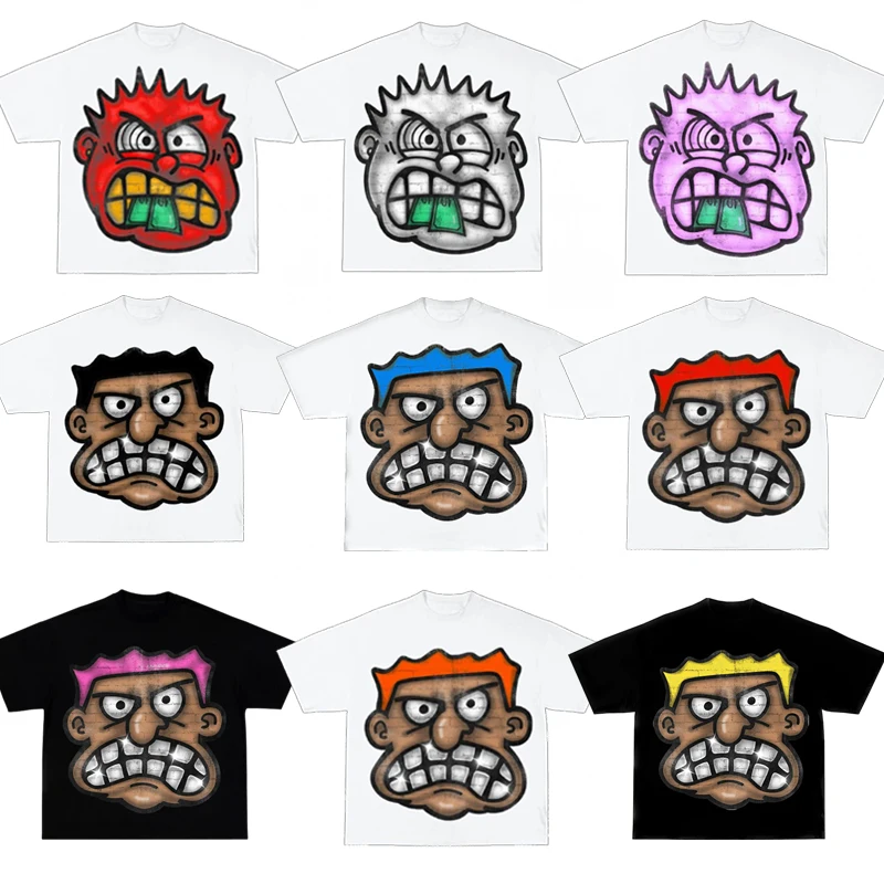 Y2K Cartoon Graphic Print T Shirt Men Women Harajuku Hip Hop Oversized Short Sleeve Casual Round Neck Tshirt Gothic Short Sleeve
Y2K Cartoon Graphic Print T Shirt Men Women Harajuku Hip Hop Oversized Short Sleeve Casual Round Neck Tshirt Gothic Short Sleeve