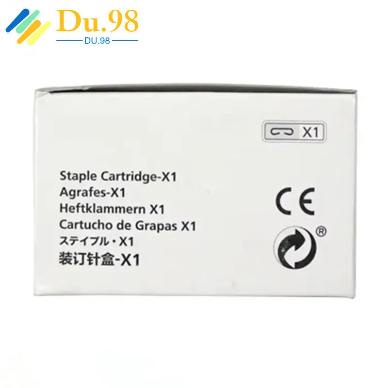 Binding Needle Stapler X1 Staple Cartridge-X1 for Canon 6555 6565 6575 8505 8585 8595 C7565 C7570 C7580 1Box of 3
Binding Needle Stapler X1 Staple Cartridge-X1 for Canon 6555 6565 6575 8505 8585 8595 C7565 C7570 C7580 1Box of 3