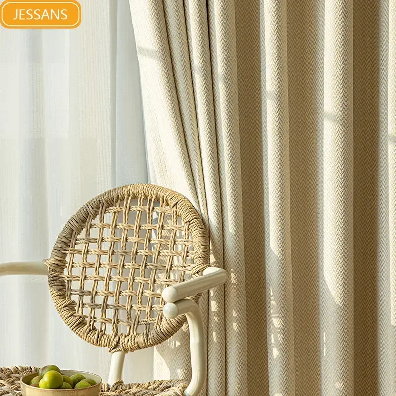 Texture milk tea color curtain new cotton linen full blackout bedroom living room curtainCurtains for Living dining room bedroom
Texture milk tea color curtain new cotton linen full blackout bedroom living room curtainCurtains for Living dining room bedroom
