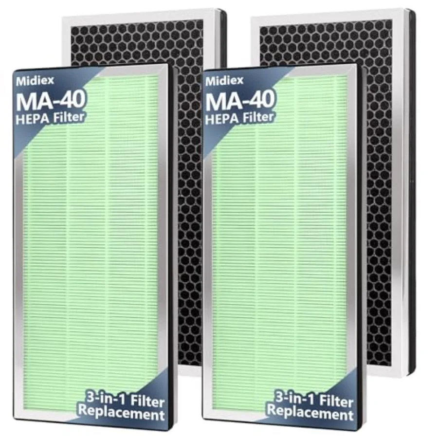 ma-40 replacement filter, 3-in-1 high-efficiency HEPA and activated carbon pre filter, suitable for MA40 MA40W MA40B models, 4-
ma-40 replacement filter, 3-in-1 high-efficiency HEPA and activated carbon pre filter, suitable for MA40 MA40W MA40B models, 4-